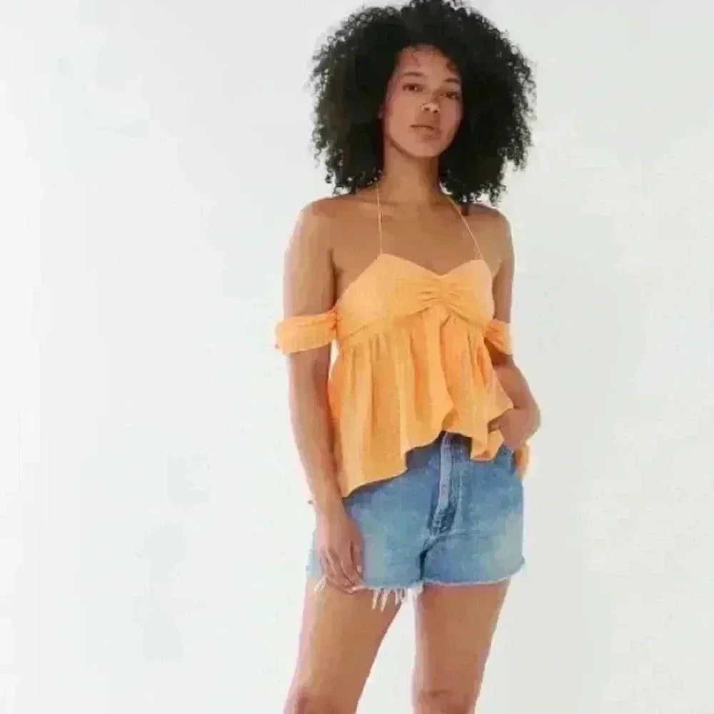 Urban Outfitters Shoulder Halter Top Size Small
